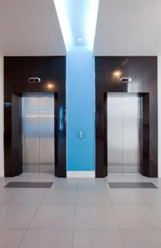 Modern elevator Foto stock