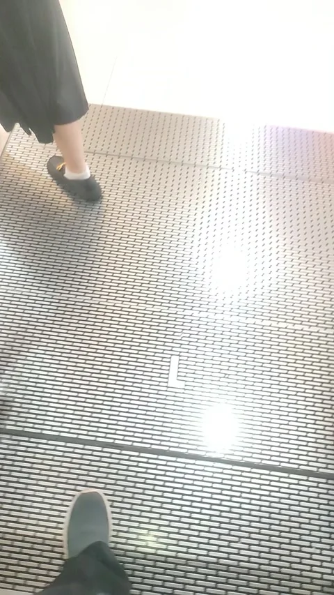 Modern Elevator Ride and Arrival Scene Video stock 329316251