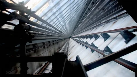 Modern Elevator Shaft Series 4K Stock Footage 109243585