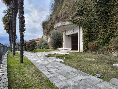 Modern Elevator  in St. Caterina  hermitage , Italy Stock Photos