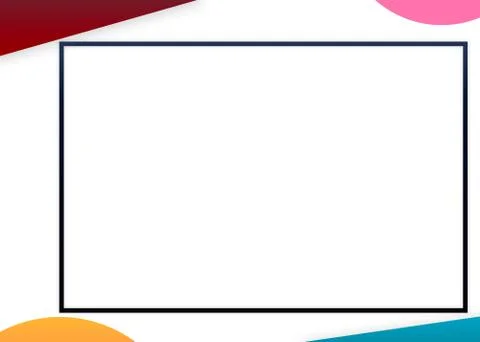 Modern Empty Black Frame On Cool Background Stock Illustration