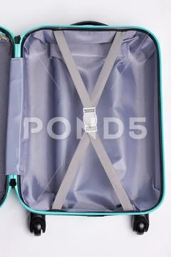 Modern empty case for travelling. Stock Photos
