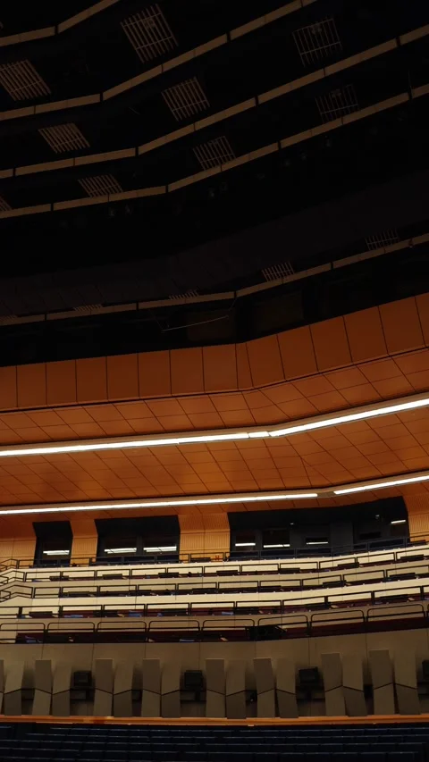 Modern empty concert auditorium Stock Footage 335584516