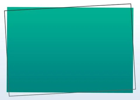 Modern Empty Green Frame On White Background Stock Illustration