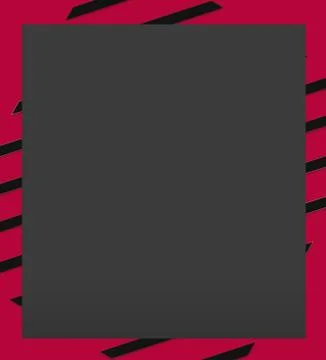 Modern Empty Grey Box On Red &amp; Pink Stripes Background Stock Illustration