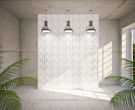 Modern empty interior Stock Illustration