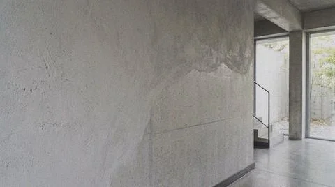 Modern empty interior with staircase. Fotos Stock