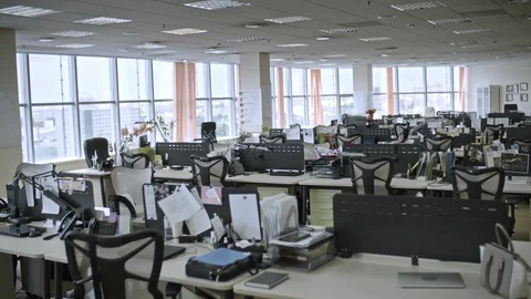 Modern Empty Office Stock Footage 86801143