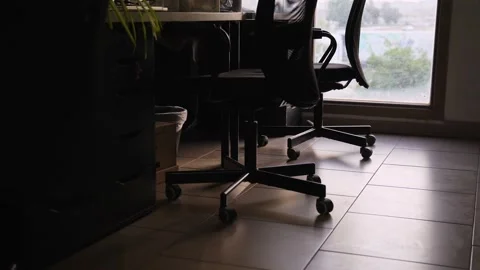 Modern Empty Office Workspace Interior Stock Footage 336593550