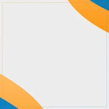 Modern Empty Orange &amp; Blue Design Background Frame Template Stock Illustration