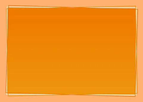 Modern Empty Orange Gradient Frame On Soft Background Stock Illustration