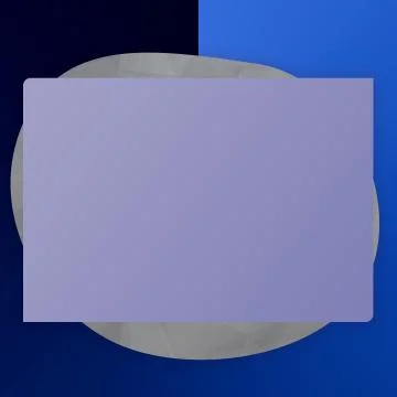 Modern Empty Rectangle Shape On Black &amp; Blue Background Template Stock Illustration