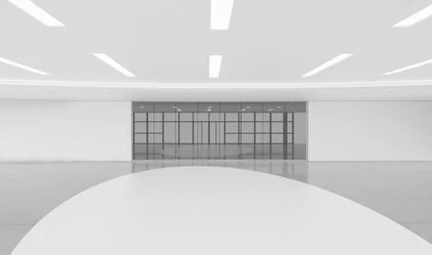 Modern Empty Room, 3d render interior design, mock up illustration Stock Illustration