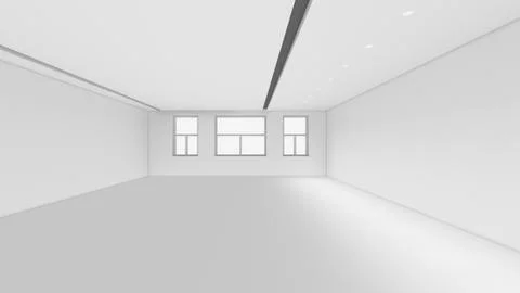 Modern Empty Room, 3d render interior design, mock up illustration 스톡 일러스트