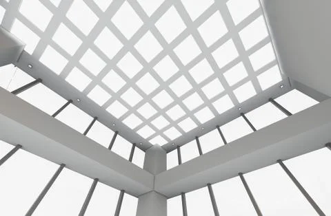 Modern Empty Room, 3d render interior design, mock up illustration Stock Illustration