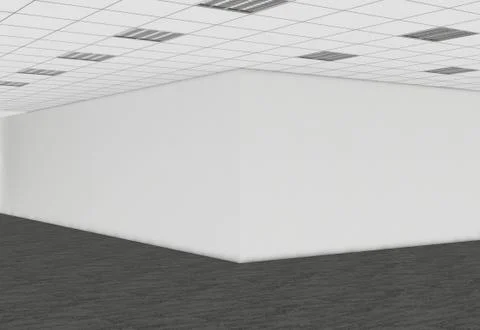 Modern Empty Room, 3d render interior design, mock up illustration Illustrazione stock