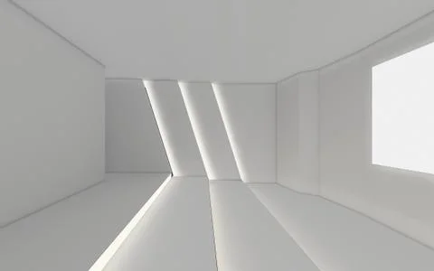 Modern Empty Room, 3d render interior design, mock up illustration 스톡 일러스트