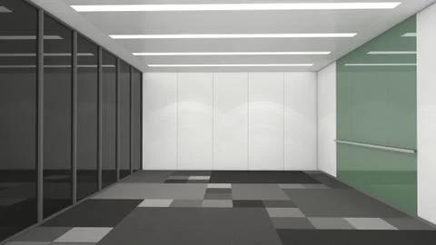 Modern Empty Room, 3d render interior design, mock up illustration 스톡 일러스트