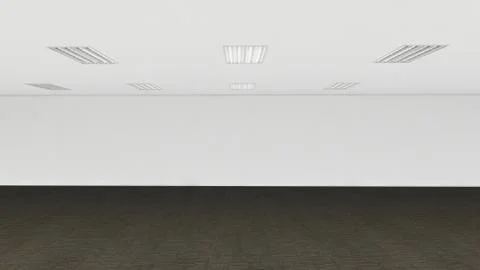 Modern Empty Room, 3d render interior design, mock up illustration Stockillustratie
