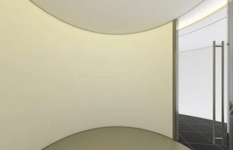 Modern Empty Room, 3d render interior design, mock up illustration Stock Illustration