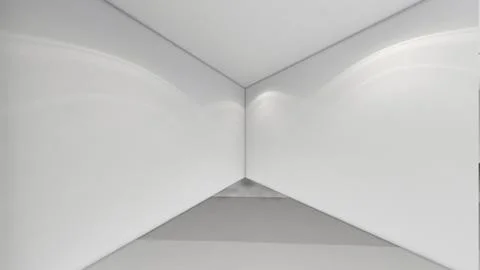 Modern Empty Room, 3d render interior design, mock up illustration Stockillustratie