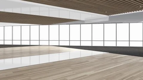 Modern Empty Room, 3d render interior design, mock up illustration 스톡 일러스트