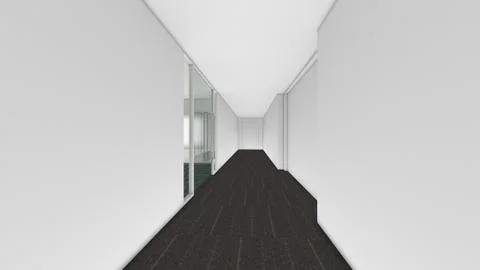 Modern Empty Room, 3d render interior design, mock up illustration Illustrazione stock