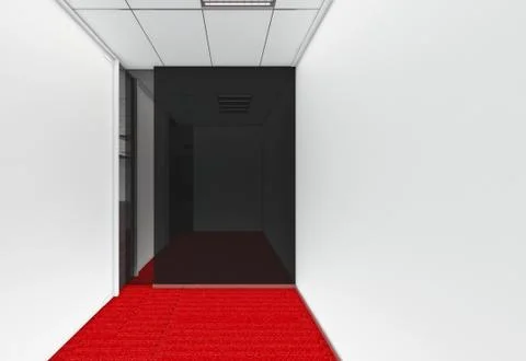 Modern Empty Room, 3d render interior design, mock up illustration Illustrazione stock