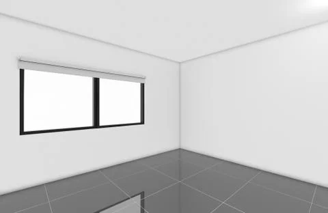Modern Empty Room, 3d render interior design, mock up illustration 스톡 일러스트