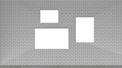 Modern Empty Room, 3d render interior design, mock up illustration Illustrazione stock