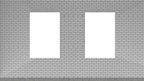 Modern Empty Room, 3d render interior design, mock up illustration Stockillustratie