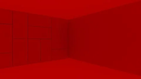 Modern Empty Room, 3d render interior design, mock up illustration Illustrazione stock