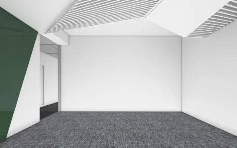 Modern Empty Room, 3d render interior design, mock up illustration 스톡 일러스트