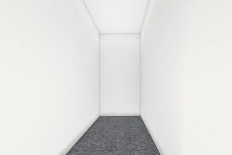 Modern Empty Room, 3d render interior design, mock up illustration Stock Illustration