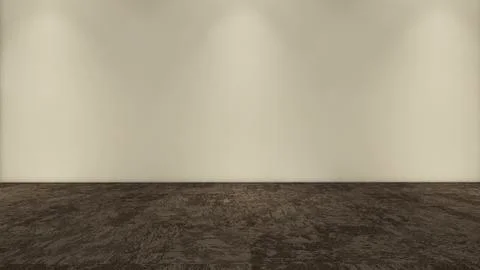 Modern Empty Room, 3d render interior design, mock up illustration Stockillustratie