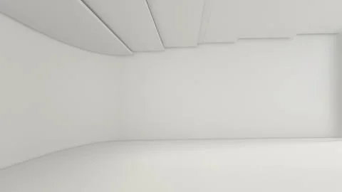 Modern Empty Room, 3d render interior design, mock up illustration Stockillustratie