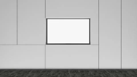 Modern Empty Room, 3d render interior design, mock up illustration Stockillustratie