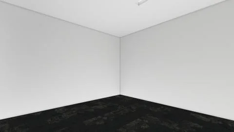 Modern Empty Room, 3d render interior design, mock up illustration Stock Illustration