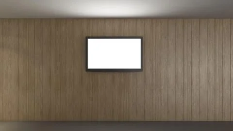 Modern Empty Room, 3d render interior design, mock up illustration Illustrazione stock