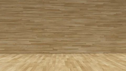 Modern Empty Room, 3d render interior design, mock up illustration Stockillustratie