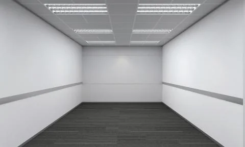 Modern Empty Room, 3D render interior design, mock up illustration Illustrazione stock