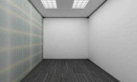 Modern Empty Room, 3D render interior design, mock up illustration Stockillustratie
