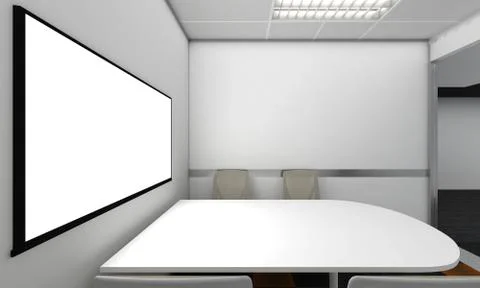 Modern Empty Room, 3D render interior design, mock up illustration 스톡 일러스트