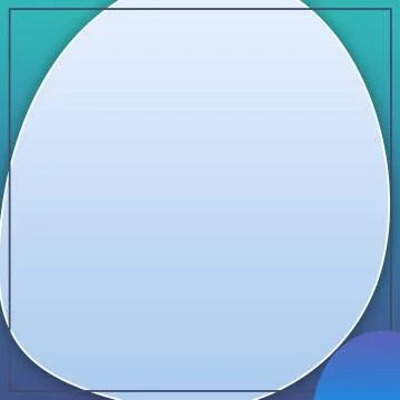 Modern Empty Shape Design With Black Frame On Gradient Background Template Stock Illustration