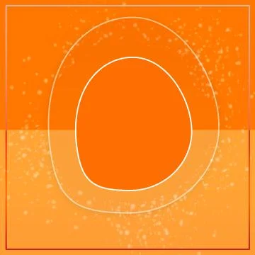Modern Empty Shape On Orange Gradient Background Template Stock Illustration