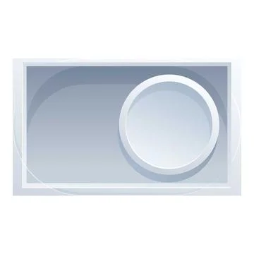 Modern empty showcase with round podium displaying new product Stock Illustration