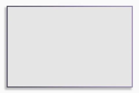 Modern Empty Simple Frame On White Background Stock Illustration