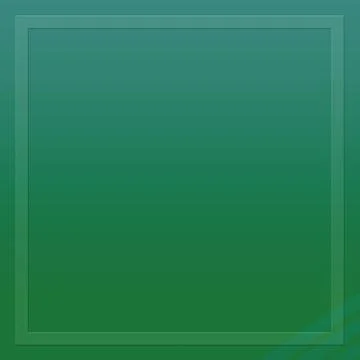 Modern Empty Tranparent Frame Box On Green Gradient Background Stock Illustration