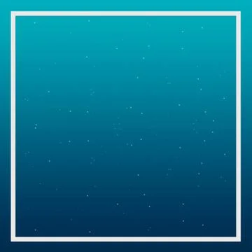 Modern Empty White Frame Box On Blue Gradient Background Stock Illustration