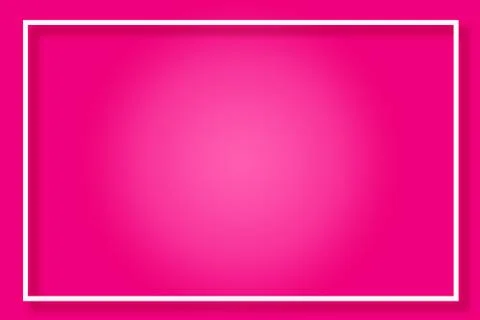 Modern Empty White Frame On Cool Pink Gradient Background Stock Illustration